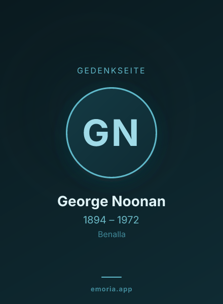 Gedenkportrait von George Noonan