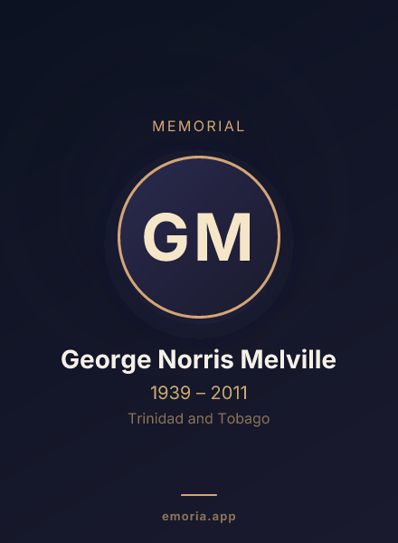 Memorial portrait of George Norris Melville