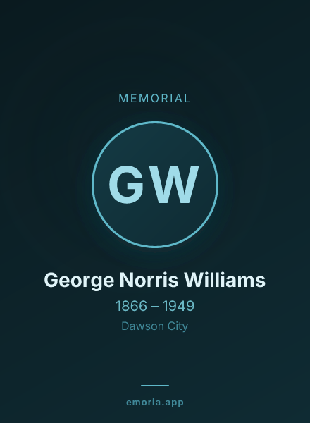 Memorial portrait of George Norris Williams
