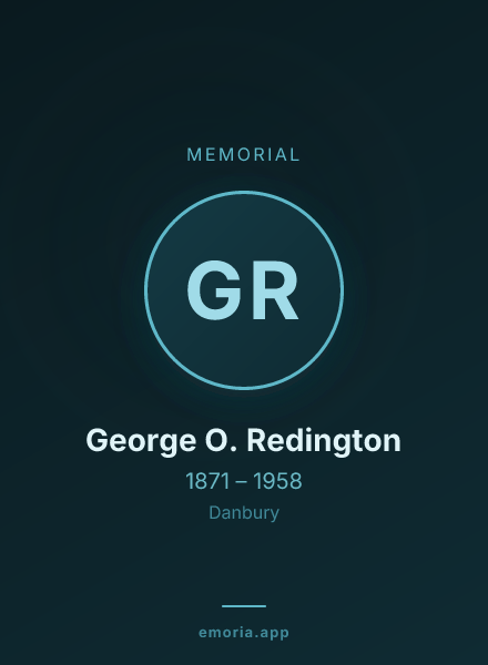 Memorial portrait of George O. Redington