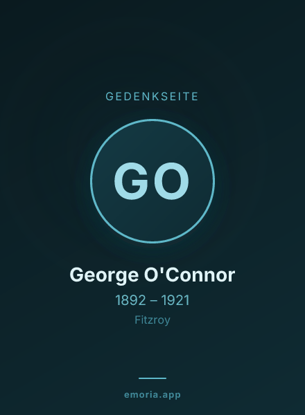 Gedenkportrait von George O'Connor