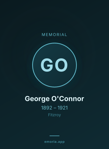 Memorial portrait of George O'Connor
