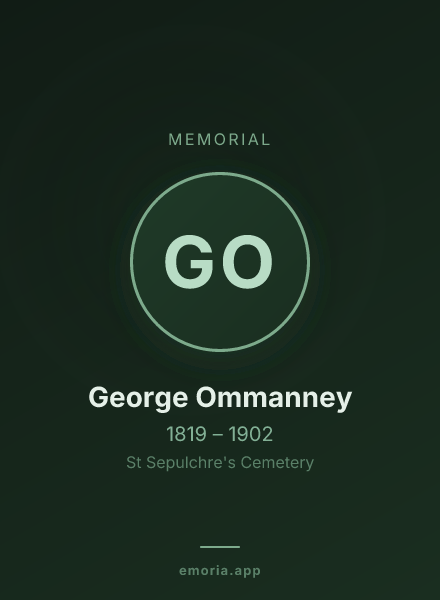 Memorial portrait of George Ommanney