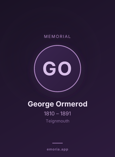 Memorial portrait of George Ormerod