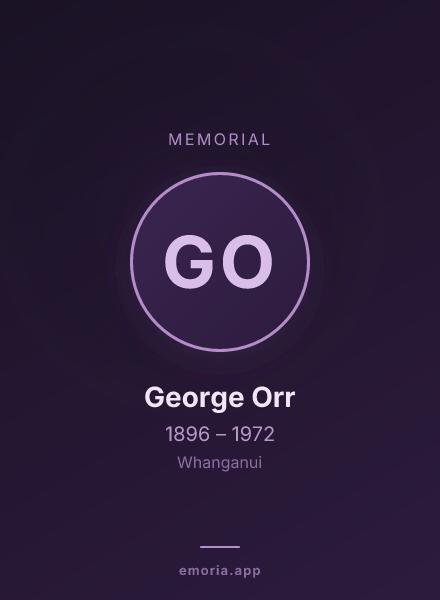 Memorial portrait of George Orr