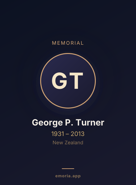 Memorial portrait of George P. Turner