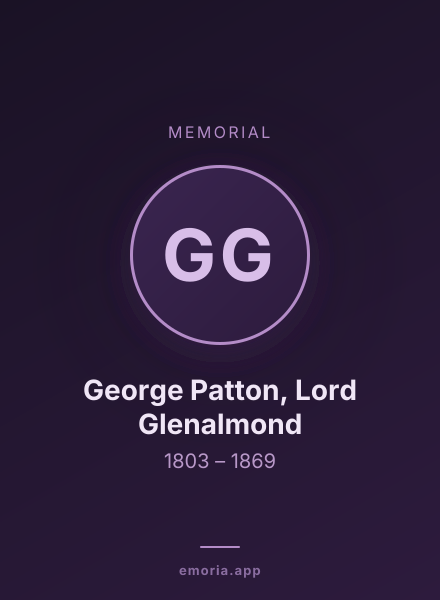 Memorial portrait of George Patton, Lord Glenalmond