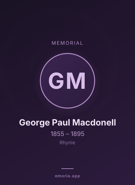 Memorial portrait of George Paul Macdonell