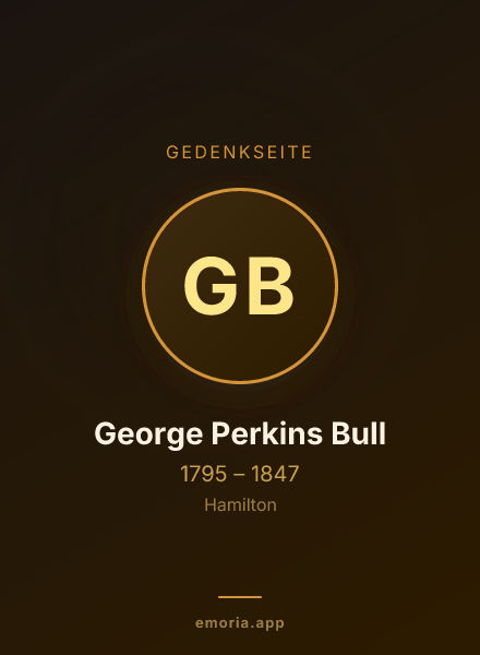 Gedenkportrait von George Perkins Bull