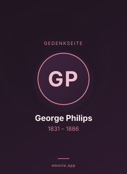 Gedenkportrait von George Philips