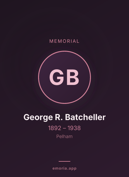 Memorial portrait of George R. Batcheller