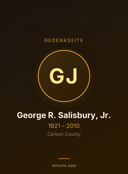 Gedenkportrait von George R. Salisbury, Jr.