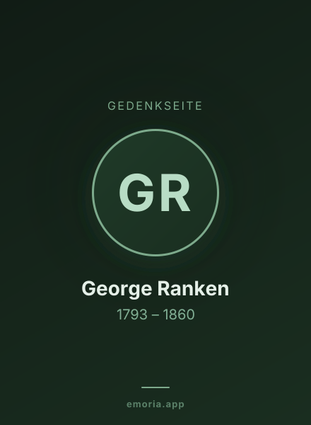 Gedenkportrait von George Ranken