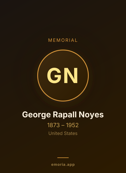 Memorial portrait of George Rapall Noyes