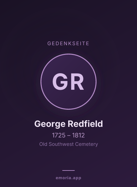 Gedenkportrait von George Redfield