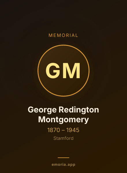 Memorial portrait of George Redington Montgomery