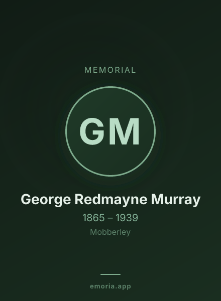 Memorial portrait of George Redmayne Murray