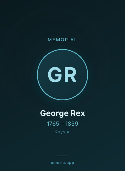 Memorial portrait of George Rex