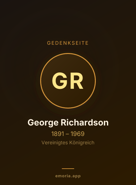 Gedenkportrait von George Richardson