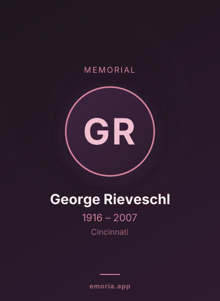 Memorial portrait of George Rieveschl