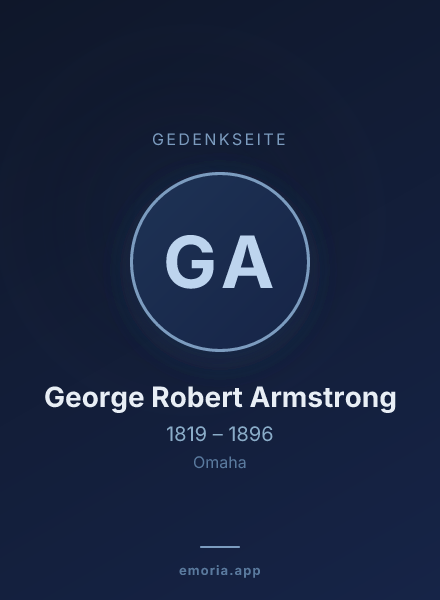 Gedenkportrait von George Robert Armstrong