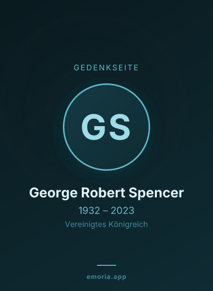Gedenkportrait von George Robert Spencer