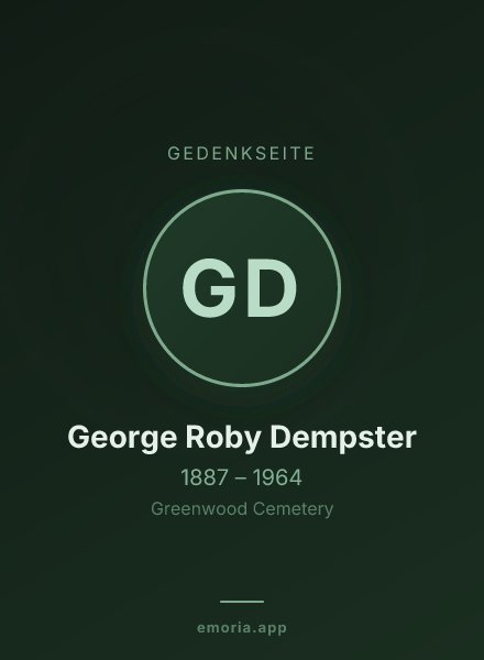 Gedenkportrait von George Roby Dempster