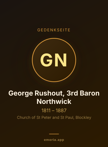 Gedenkportrait von George Rushout, 3rd Baron Northwick