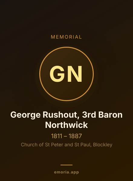 Memorial portrait of George Rushout, 3rd Baron Northwick