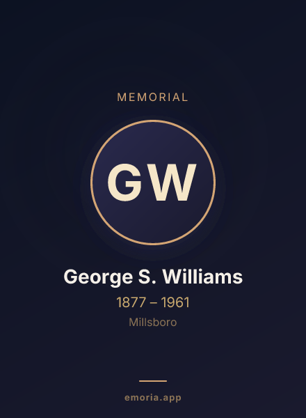 Memorial portrait of George S. Williams
