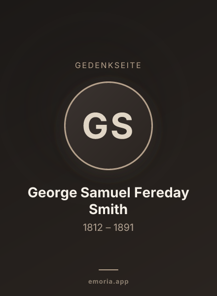 Gedenkportrait von George Samuel Fereday Smith
