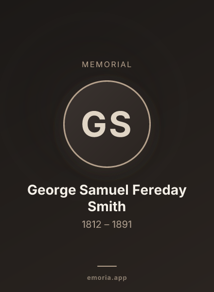 Memorial portrait of George Samuel Fereday Smith