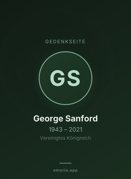 Gedenkportrait von George Sanford