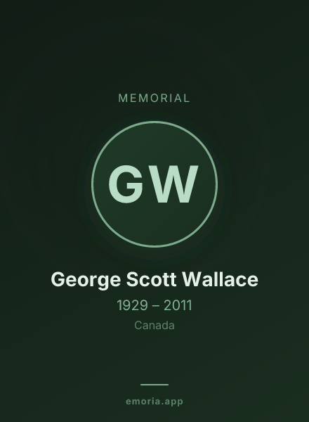 Memorial portrait of George Scott Wallace