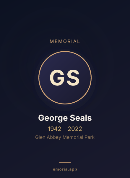 Memorial portrait of George Seals