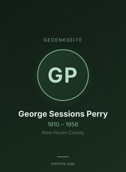 Gedenkportrait von George Sessions Perry