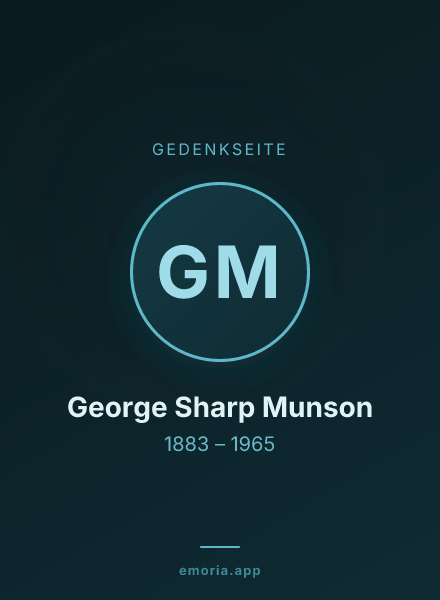 Gedenkportrait von George Sharp Munson