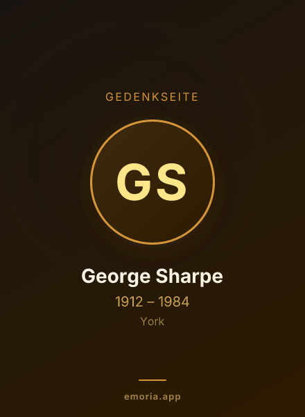Gedenkportrait von George Sharpe