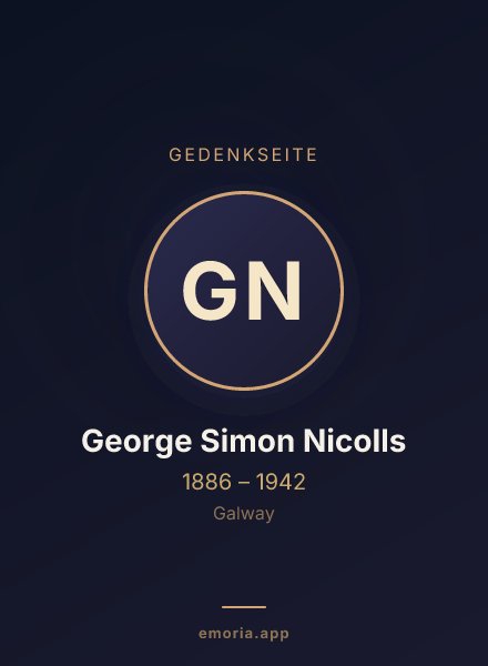 Gedenkportrait von George Simon Nicolls