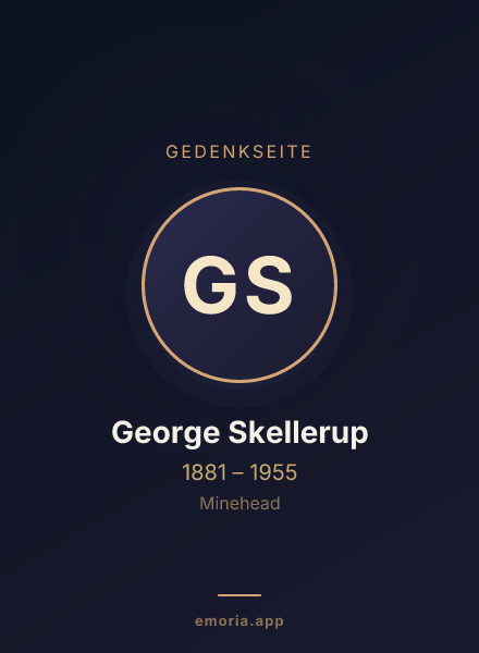 Gedenkportrait von George Skellerup