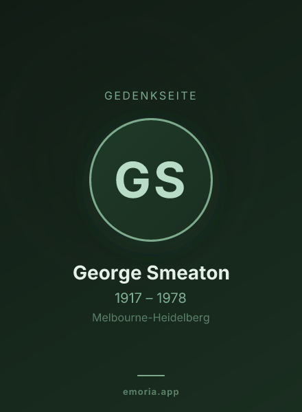 Gedenkportrait von George Smeaton