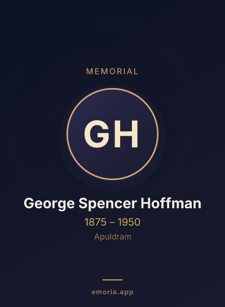 Memorial portrait of George Spencer Hoffman