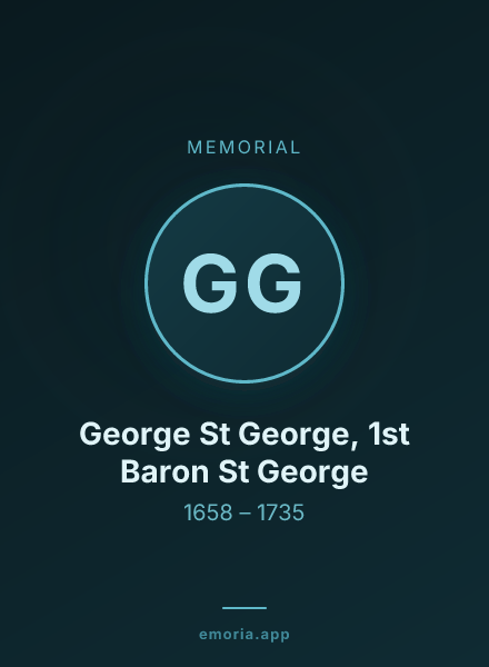 Memorial portrait of George St George, 1st Baron St George