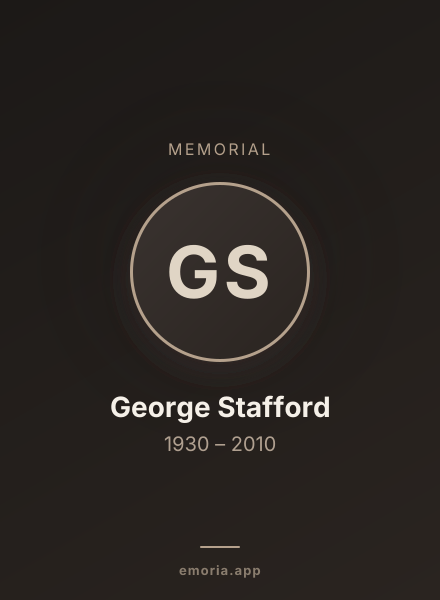 Memorial portrait of George Stafford