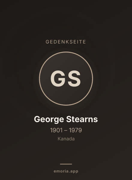 Gedenkportrait von George Stearns