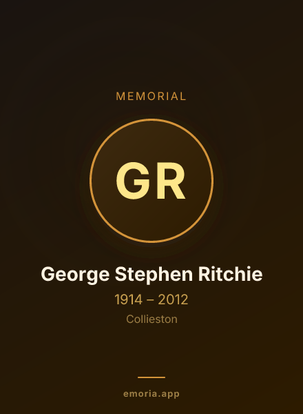 Memorial portrait of George Stephen Ritchie