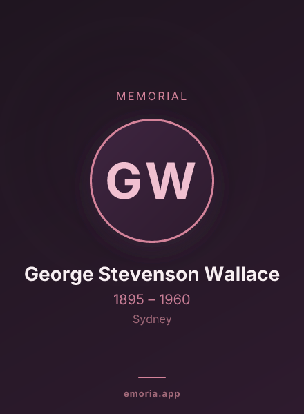 Memorial portrait of George Stevenson Wallace