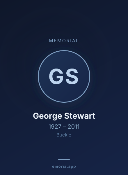 Memorial portrait of George Stewart