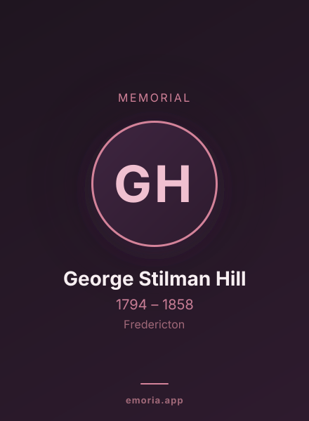 Memorial portrait of George Stilman Hill