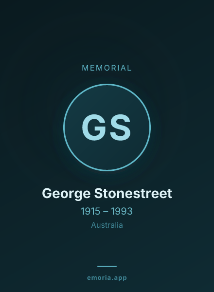 Memorial portrait of George Stonestreet